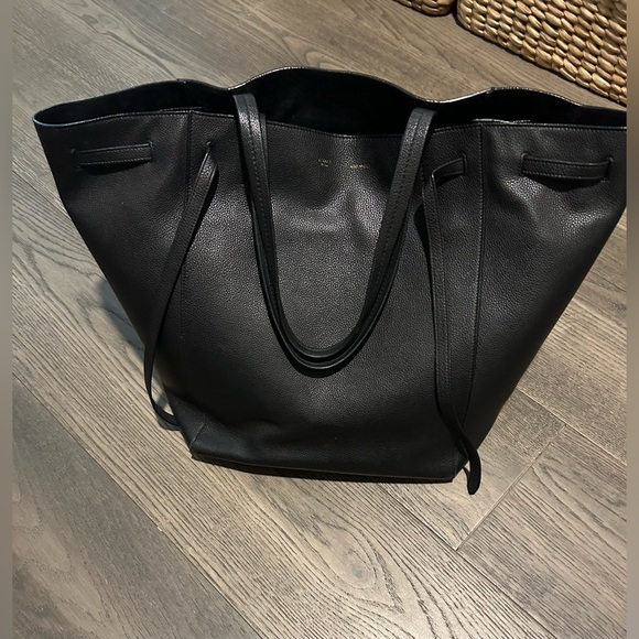 Celine Cabas Phantom Tote, Black Leather, Size Large - Picture 2 of 12